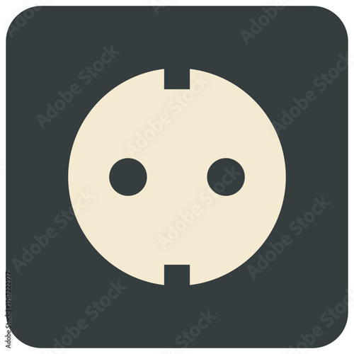 power outlet icon representing domestic electricity consumption and rising household energy utility costs