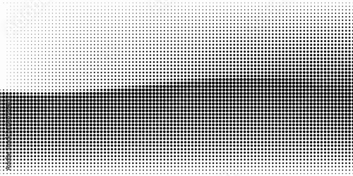 Grunge halftone gradient background. Faded grit noise texture. White and black sand wallpaper. Retro pixelated backdrop. Anime or manga style comic overlay. Vector graphic design textured template