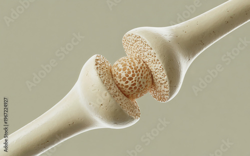 Osteoporosis Bone Structure Close Up, Medical Anatomy and Bone Density Concept