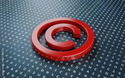 Email At Symbol on Digital Data Background, Online Communication and Technology Concept