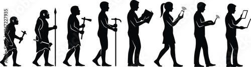 Evolution of humans from ancient times to modern era technology
