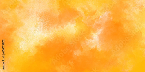 hand painted yellow and turquoise watercolor background. grunge yellow paper texture,beautiful and colorful watercolor used for wallpaper, banners, design. yellow texture background with bright color.