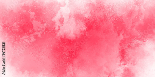 hand painted red color and turquoise watercolor background. grunge paper texture, beautiful and colorful watercolor used for wallpaper, banners, design. vector texture background with bright color.