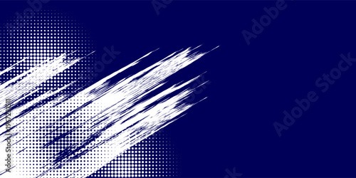 Dots halftone white and blue color pattern gradient grunge texture background. Dots pop art comics sport style vector illustration vector grunge