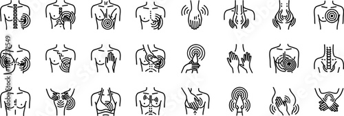 Anatomical illustrations of human body systems organs and skeletal structures