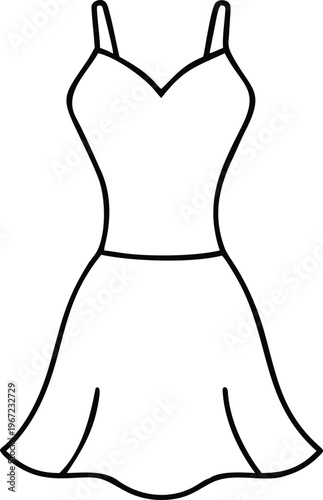 Delightful Strappy Dress for Women Featuring a Flattering Cinched Waist and Graceful Flared Skirt