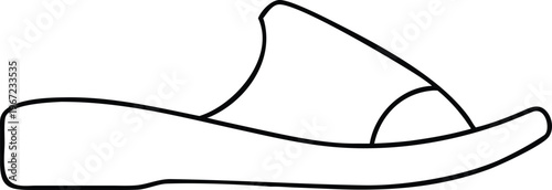 Effortless Open Toe Slip On Slipper Outline for Casual Home Comfort