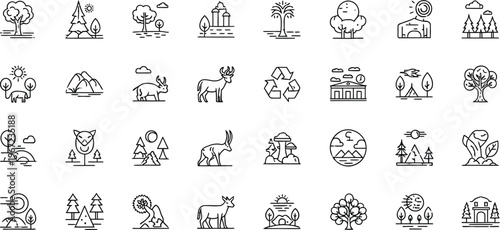 Collection of ancient egyptian hieroglyphs and figures in black and white