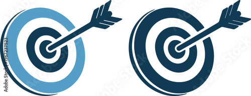 Two targets with arrows hitting the bullseye