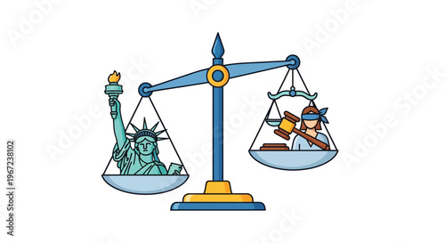 International museum day illustration featuring people admiring art and architecture