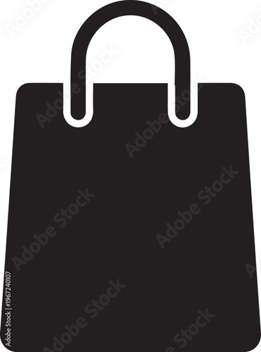 Fotografie Retail Commerce Bag Silhouettes App Icon Vector