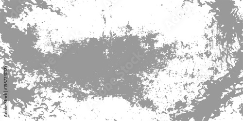 Abstract black grunge background with a dirty ink splatter texture and vintage floral paint design in a grungy vector paper illustration frame