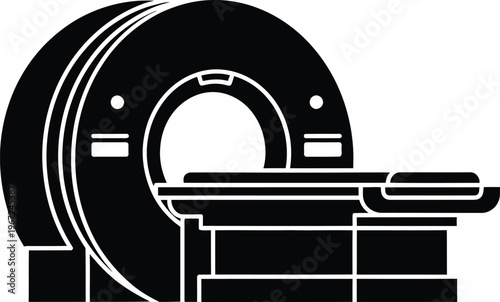 Medical mri scanner icon diagnostic imaging technology in healthcare