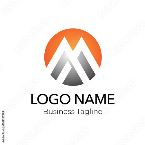 Free Download Logo Mountain Modern Vector Design Template - GFXLoad