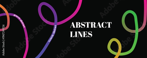 Vibrant abstract lines a colorful and dynamic artistic composition