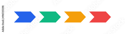 Business Arrow Process Infographic, 4 Step Workflow Timeline Template Vector