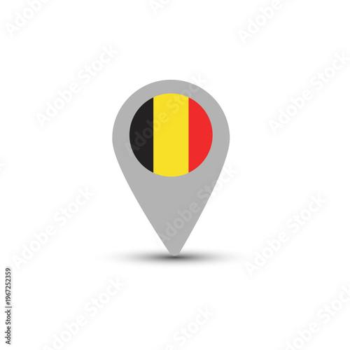 Navigator icon with the flag of Belgium. Free Download Navigator icon with the flag of Belgium. - GFXLoad