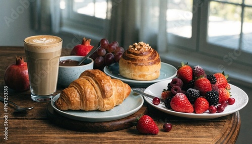 breakfast on the table