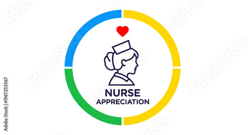 Nurse Appreciation Symbol Graphic Design.