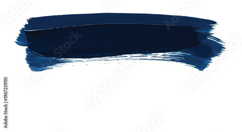 Blue paint brush stroke