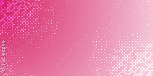 Abstract pink halftone background gradient dotted pattern design
