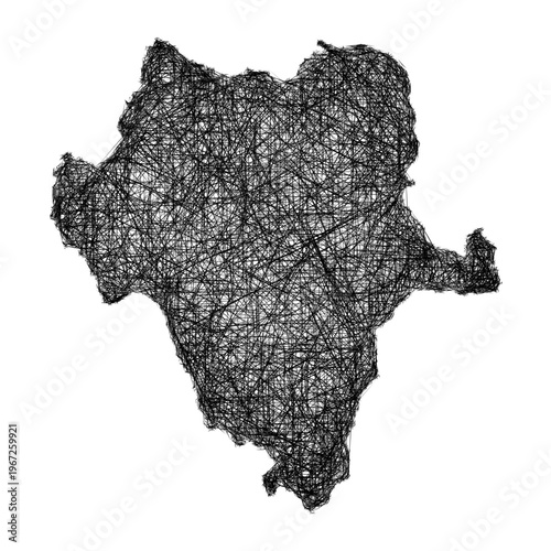 Sketch Durango outline map design