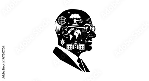 Businessman with creative thinking mind.