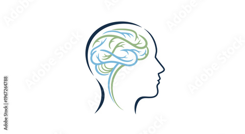 Brain and mental health concept.