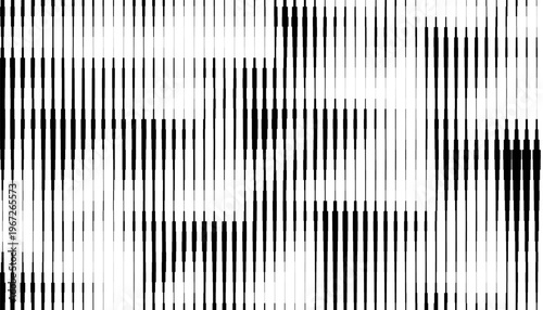Black and White Abstract Vertical Line Halftone Geometric Pattern for Background and jersey design. Fully editable vector element. Vector Format Illustration. EPS10 