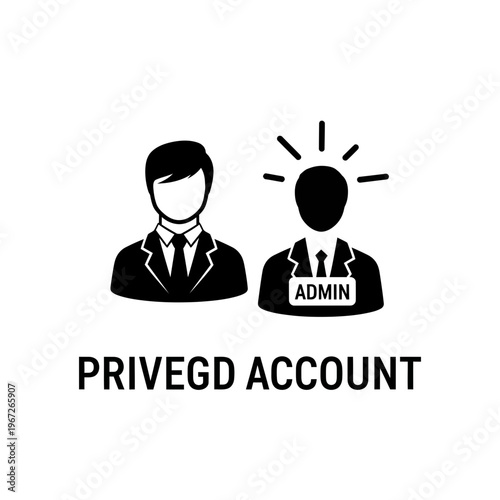 Privileged account management concept icon.