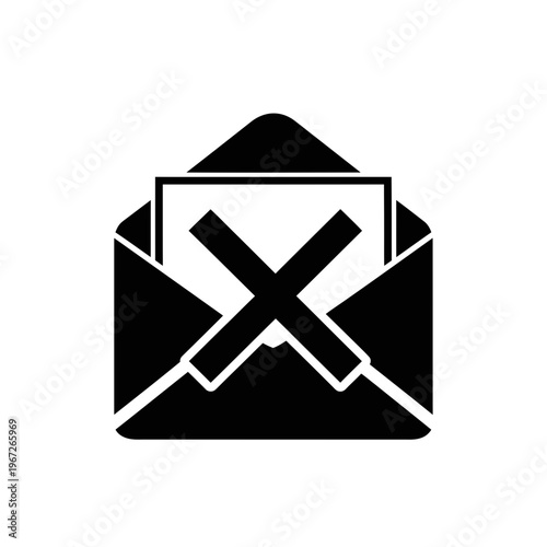 Rejected Email Icon Black.