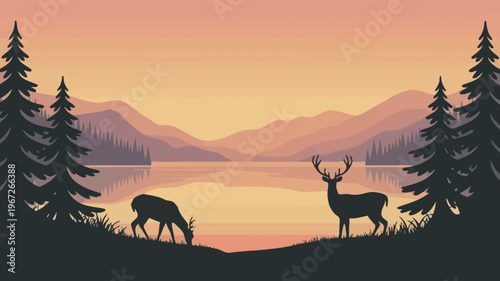Animal silhouette for environment
