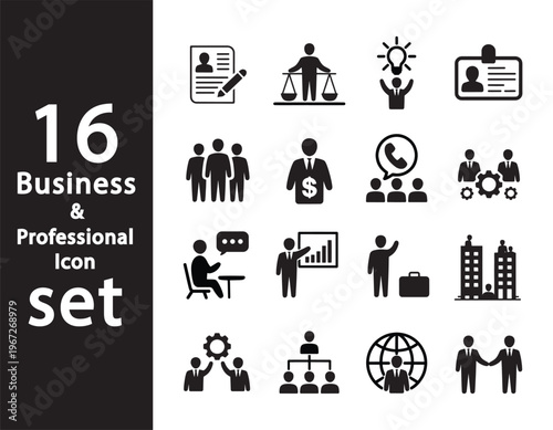 Business & professional icon set