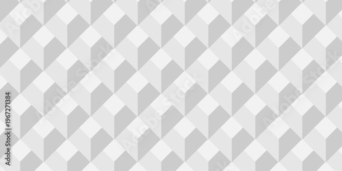 Vector structure box minimal white abstract cube. paper square wall texture. geometric tile hexagon mosaic wall grid wallpaper. minimal geometric block cube isometric mosaic background.