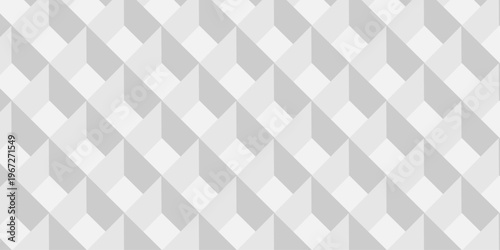 Vector structure box minimal white abstract cube. paper square wall texture. geometric tile hexagon mosaic wall grid wallpaper. minimal geometric block cube isometric mosaic background.