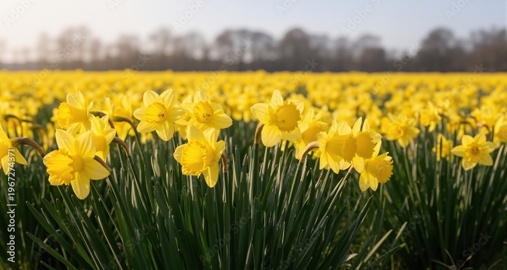 Obraz premium Daffodil flowers in the field 