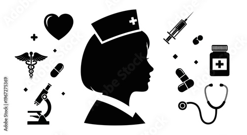 Nurse Healthcare Professional Medical Caring Profile.