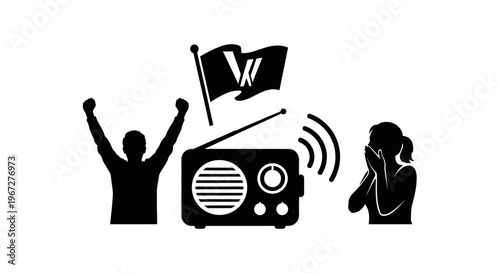 Radio Station Broadcasting Live Music Event.