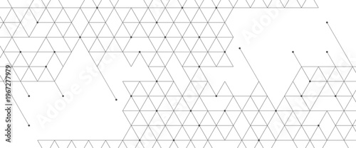 Vector digital hexagonal background geometric  elements medical technology with lines and dots