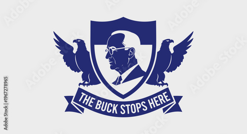 Vintage Style Presidential Seal Emblem Design.