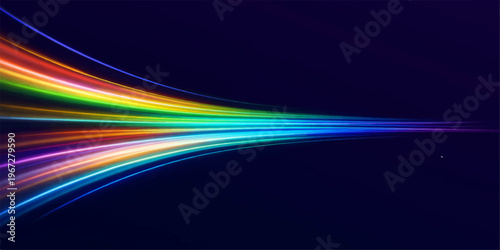 A futuristic abstract wallpaper featuring flowing blue and purple energy lines with glowing light curves in a dark motion design pattern for an artistic colorful background illustration