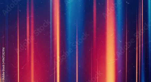 Abstract background with vertical light leaks, film grain, and scratches, vintage retro style texture overlay for creative design projects