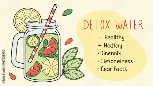 detox water, infused water, lemon cucumber mint water, healthy hydration, detox drink, spa water, flavored water, wellness beverage, refreshing drink, infused water jar, clean eating, healthy lifestyl