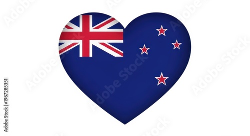 New Zealand flag heart symbol, patriotic icon, national emblem, heart shaped Free Download New Zealand flag heart symbol, patriotic icon, national emblem, heart shaped - GFXLoad