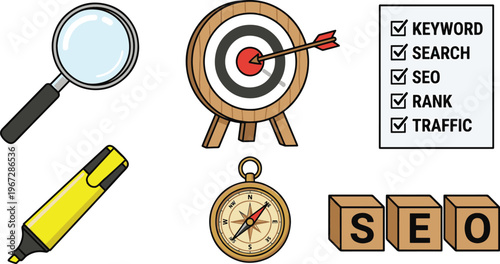 SE0 optimization tools for keyword search and traffic rank analysis