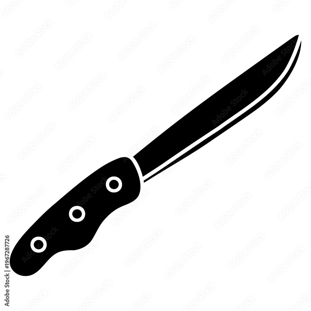 Fototapeta premium kitchen knife glyph icon