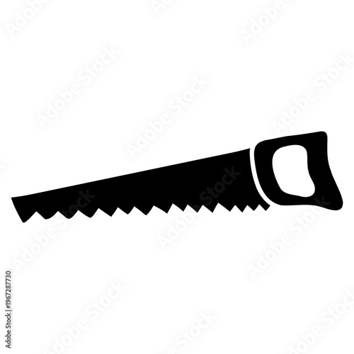 hand saw glyph icon