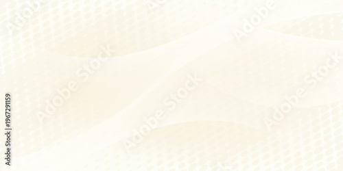 Smooth beige wave gradient background. Soft silk ecru liquid wallpaper. Pearl color splash texture for banner, flyer, presentation, graphic design, leaflet. Abstract blur wavy backdrop cover. Vector