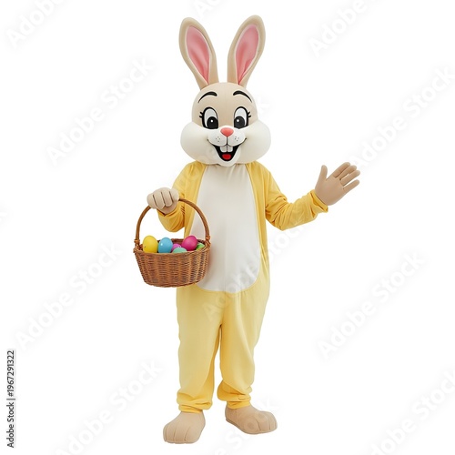 easter bunny with a basket