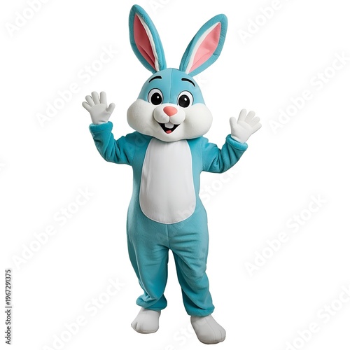 white rabbit with a big smile